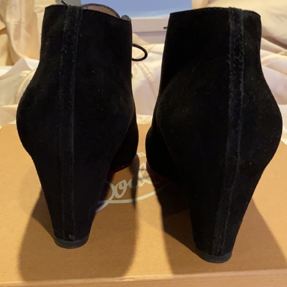 Christian Louboutin Suede Bootie size 36.5 - Picture 8 of 13